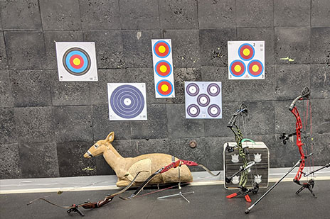 Indoor Range Targets and Bows