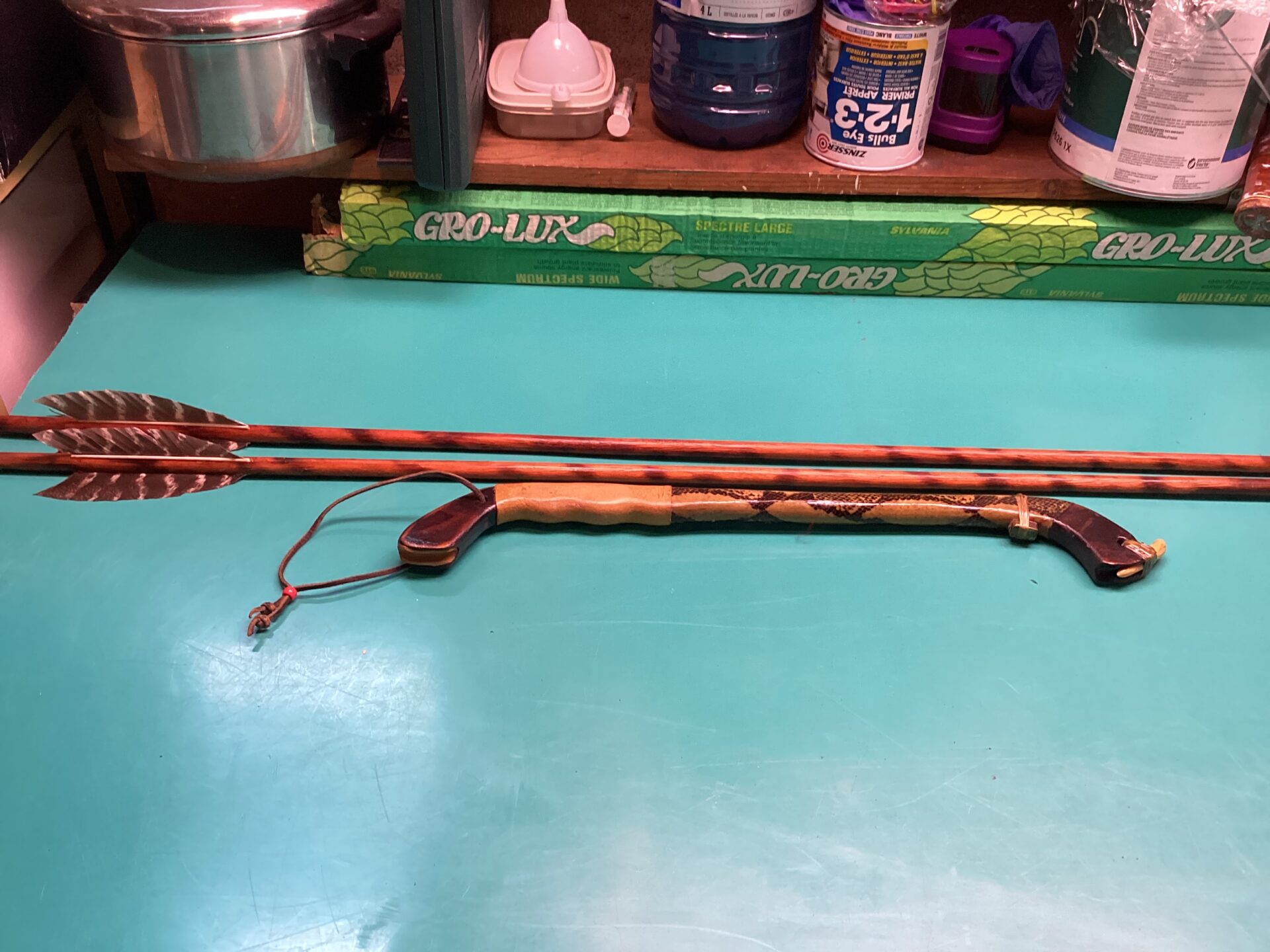 Atlatl with 2 Darts